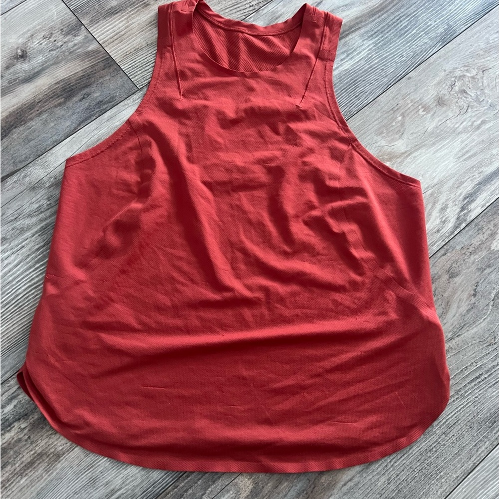 Women's Red Sleeveless Top
